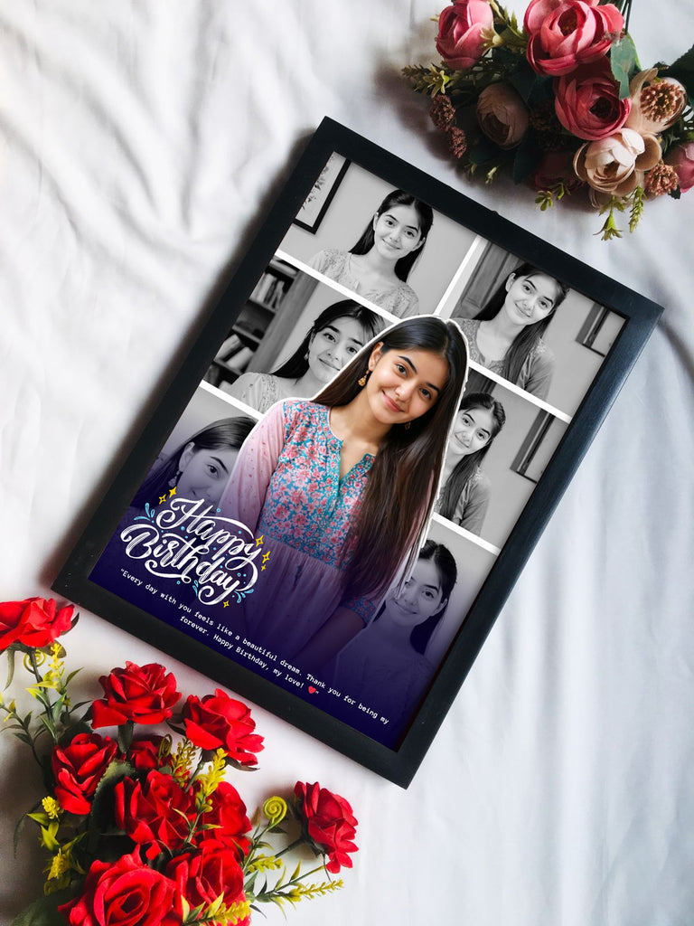 🌸 প্রিমিয়াম কাস্টমাইজড ফটো ফ্রেম  জন্মদিন ও অ্যানিভার্সারি গিফট 🌸