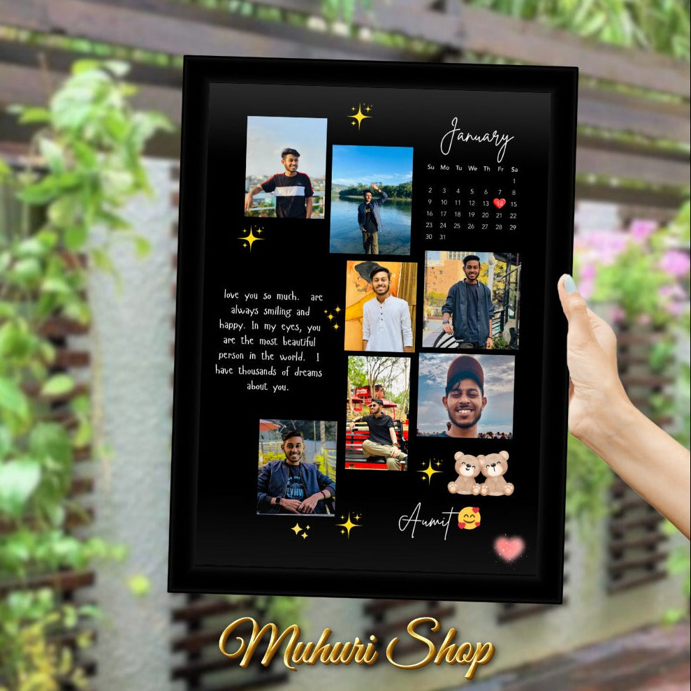 🌸 প্রিমিয়াম কাস্টমাইজড ফটো ফ্রেম  জন্মদিন ও অ্যানিভার্সারি গিফট 🌸