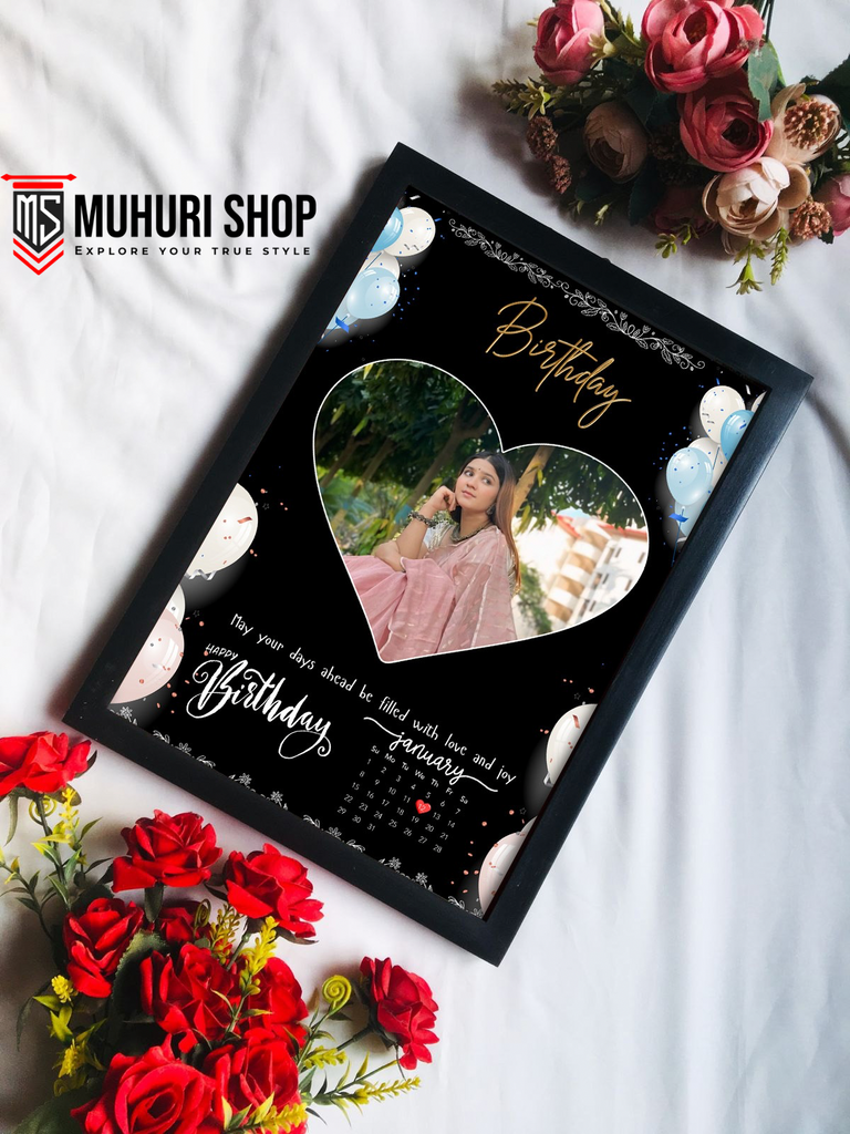 🌸 প্রিমিয়াম কাস্টমাইজড ফটো ফ্রেম  জন্মদিন ও অ্যানিভার্সারি গিফট 🌸
