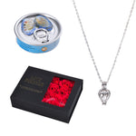 💝Wish Pearl Necklace Gift Box with 12 soap Rose🎁
