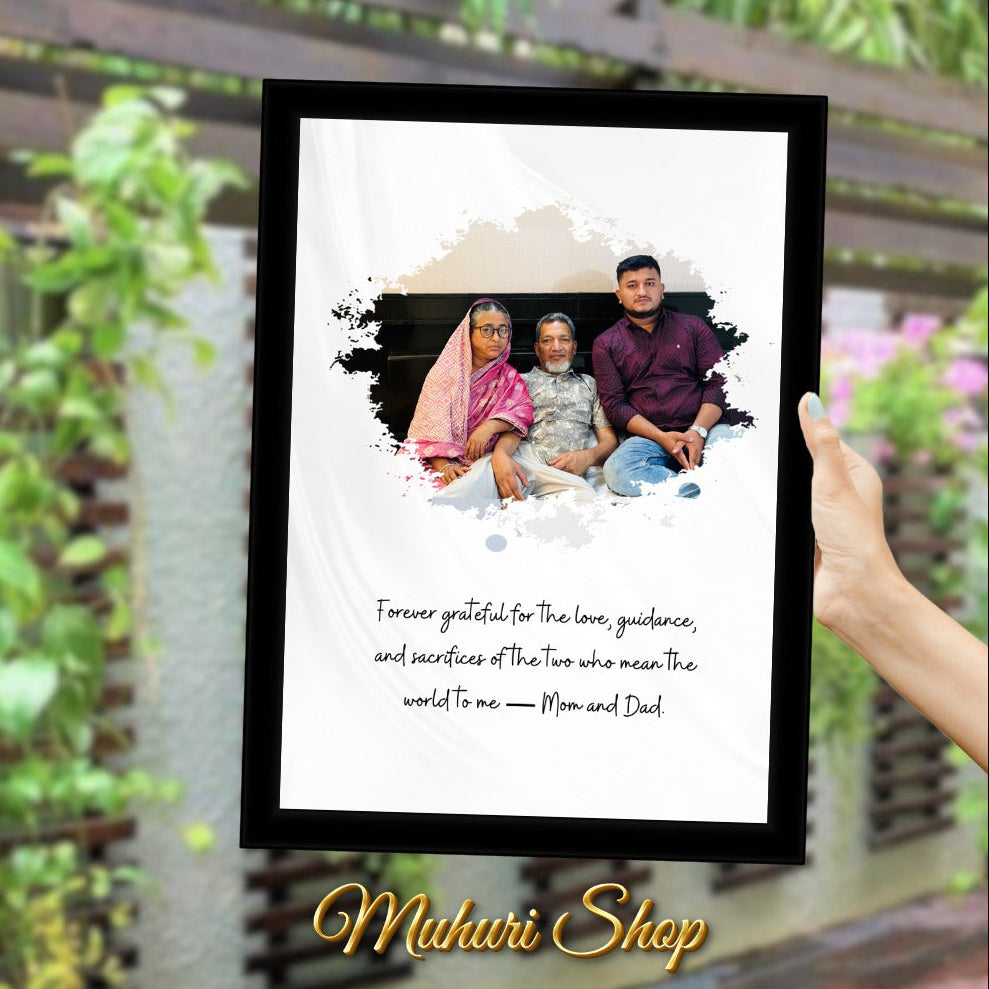 🌸 প্রিমিয়াম কাস্টমাইজড ফটো ফ্রেম  জন্মদিন ও অ্যানিভার্সারি গিফট 🌸