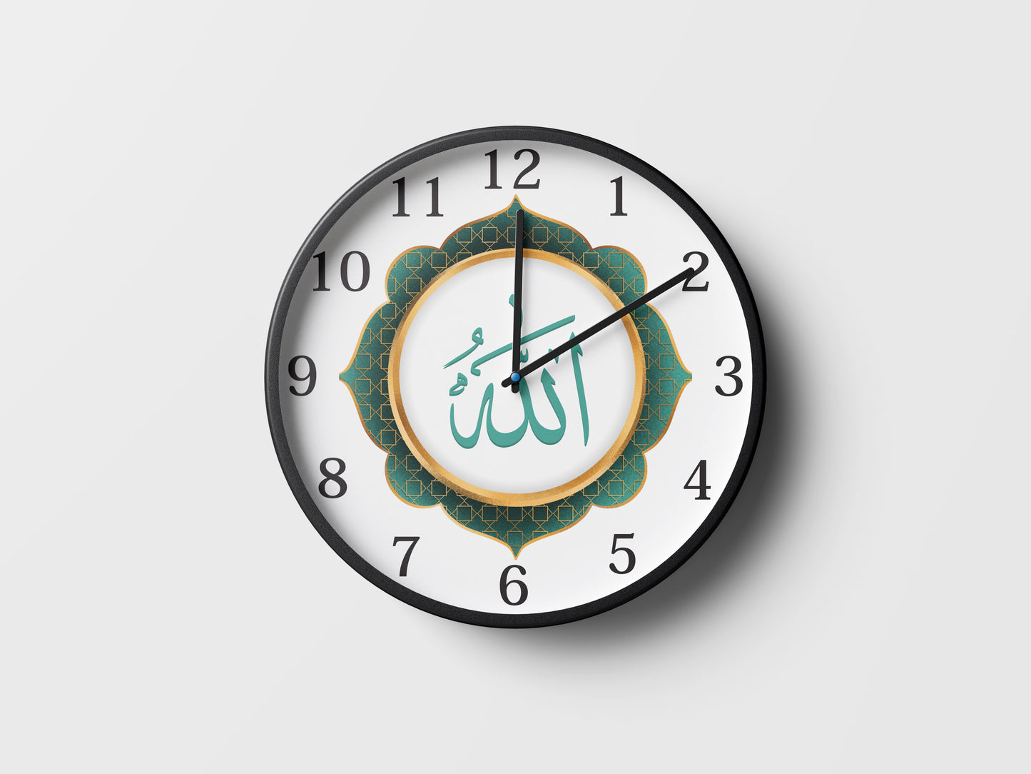 Premium Islamic Wall Clock – Allah Calligraphy
