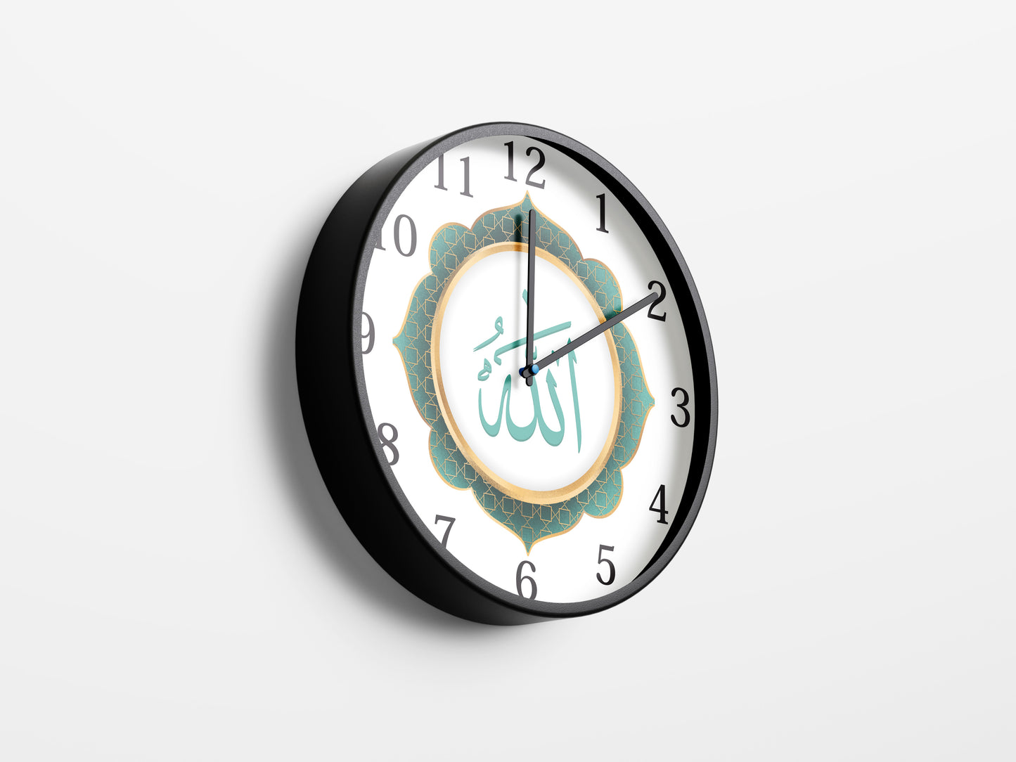 Premium Islamic Wall Clock – Allah Calligraphy