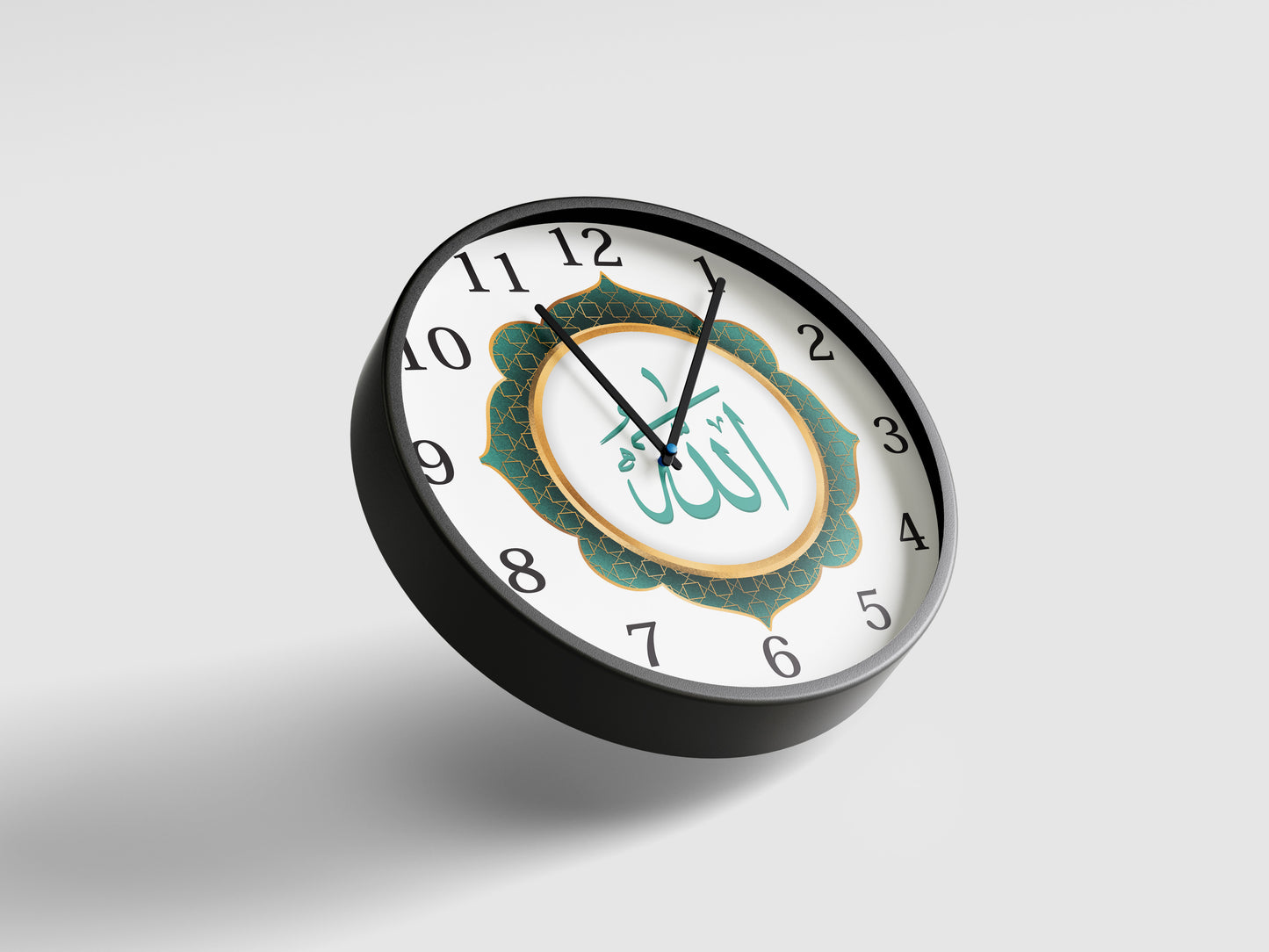Premium Islamic Wall Clock – Allah Calligraphy