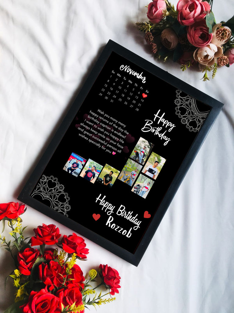 🌸 প্রিমিয়াম কাস্টমাইজড ফটো ফ্রেম  জন্মদিন ও অ্যানিভার্সারি গিফট 🌸